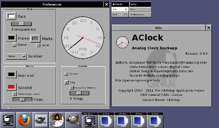 AClock on OpenBSD